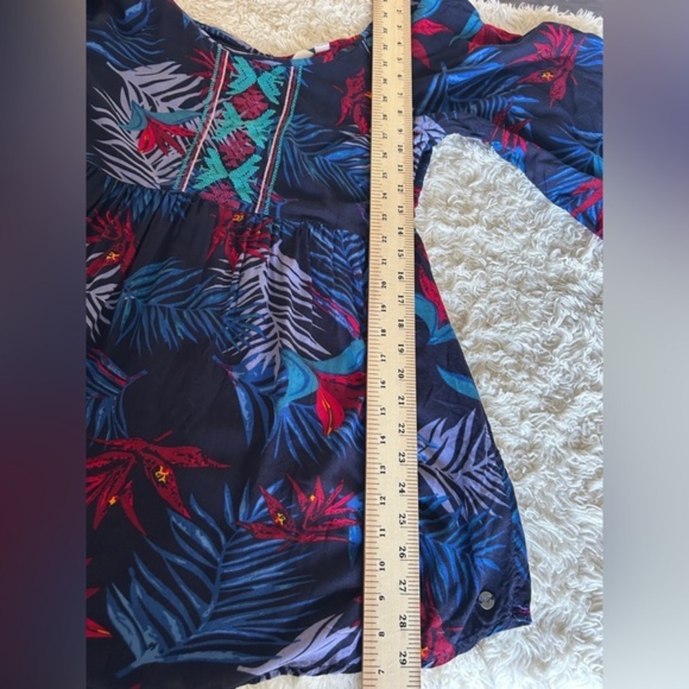 Roxy Multicolor Leaf‎ Pattern Dress - image 5